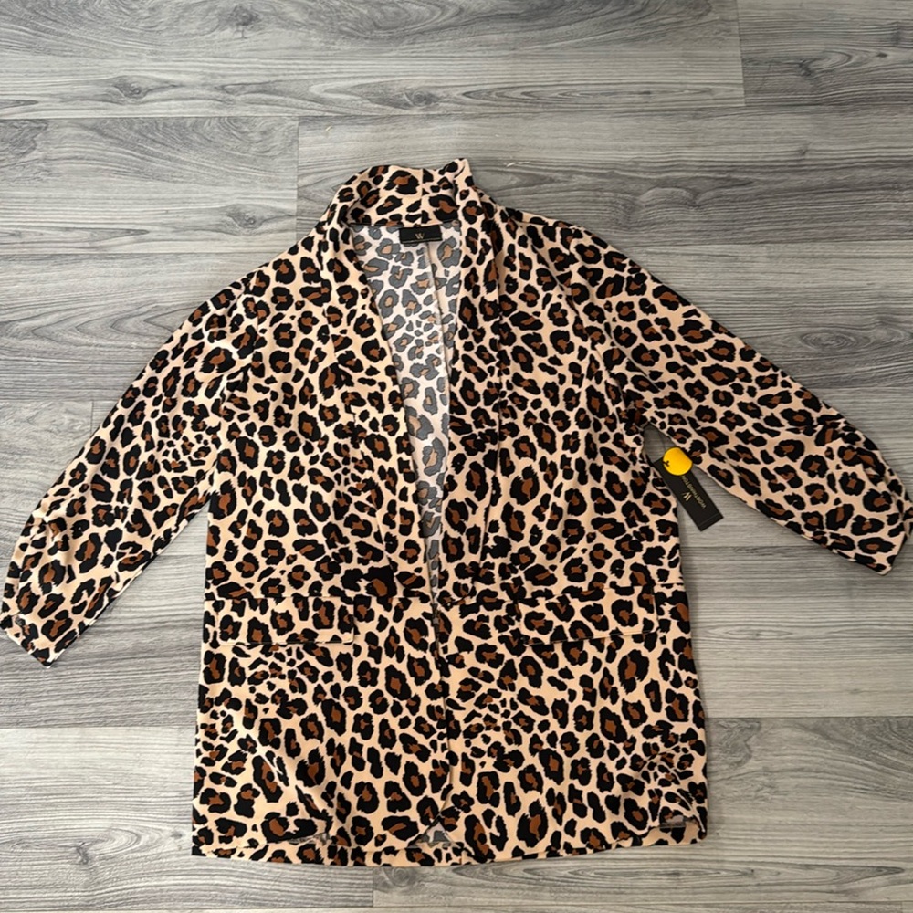 Worthington Leopard Women’s Blazer - Large